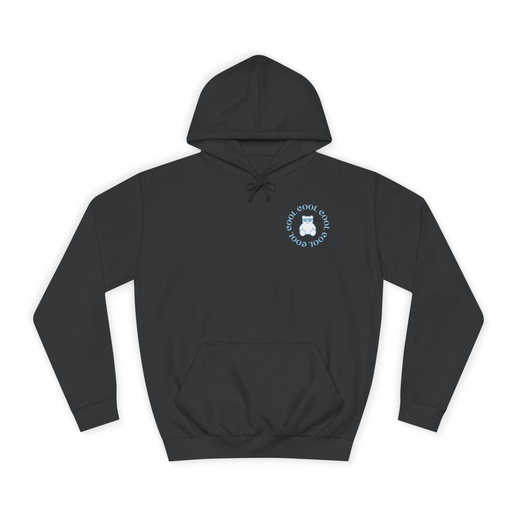 Love Yourself Hoodie — Positive Message College Hoodie | Light Blue Retro Script