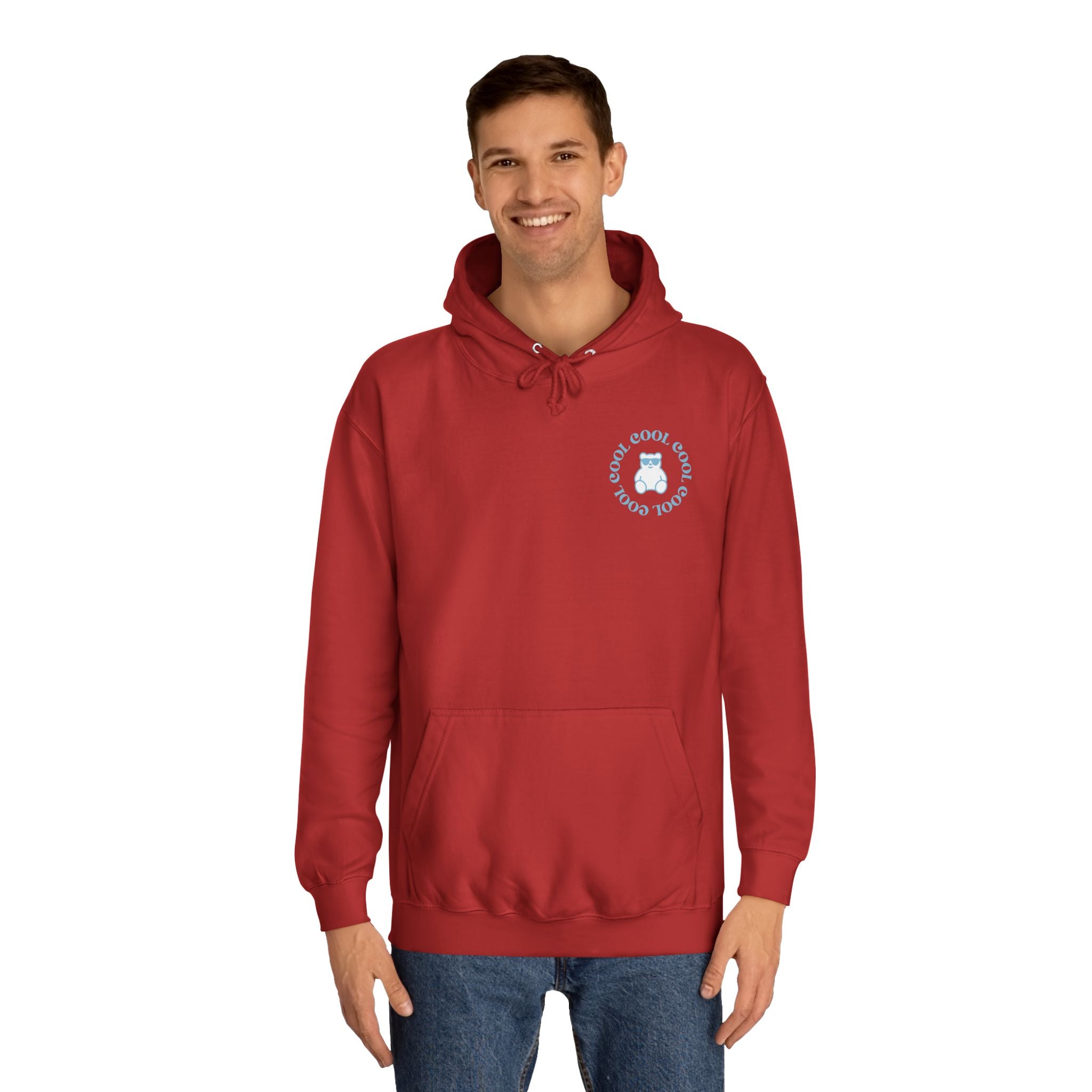 Love Yourself Hoodie — Positive Message College Hoodie | Light Blue Retro Script