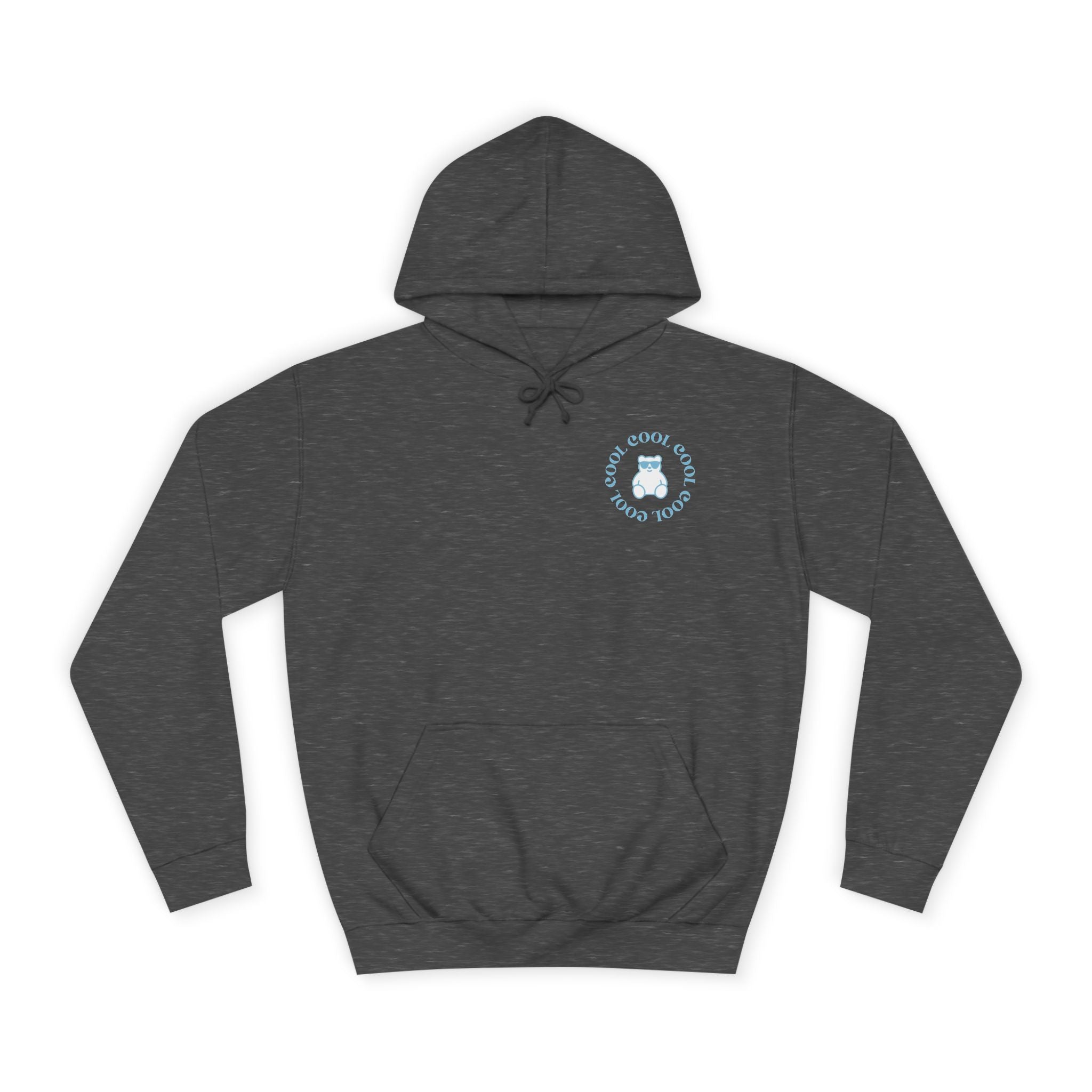 Love Yourself Hoodie — Positive Message College Hoodie | Light Blue Retro Script