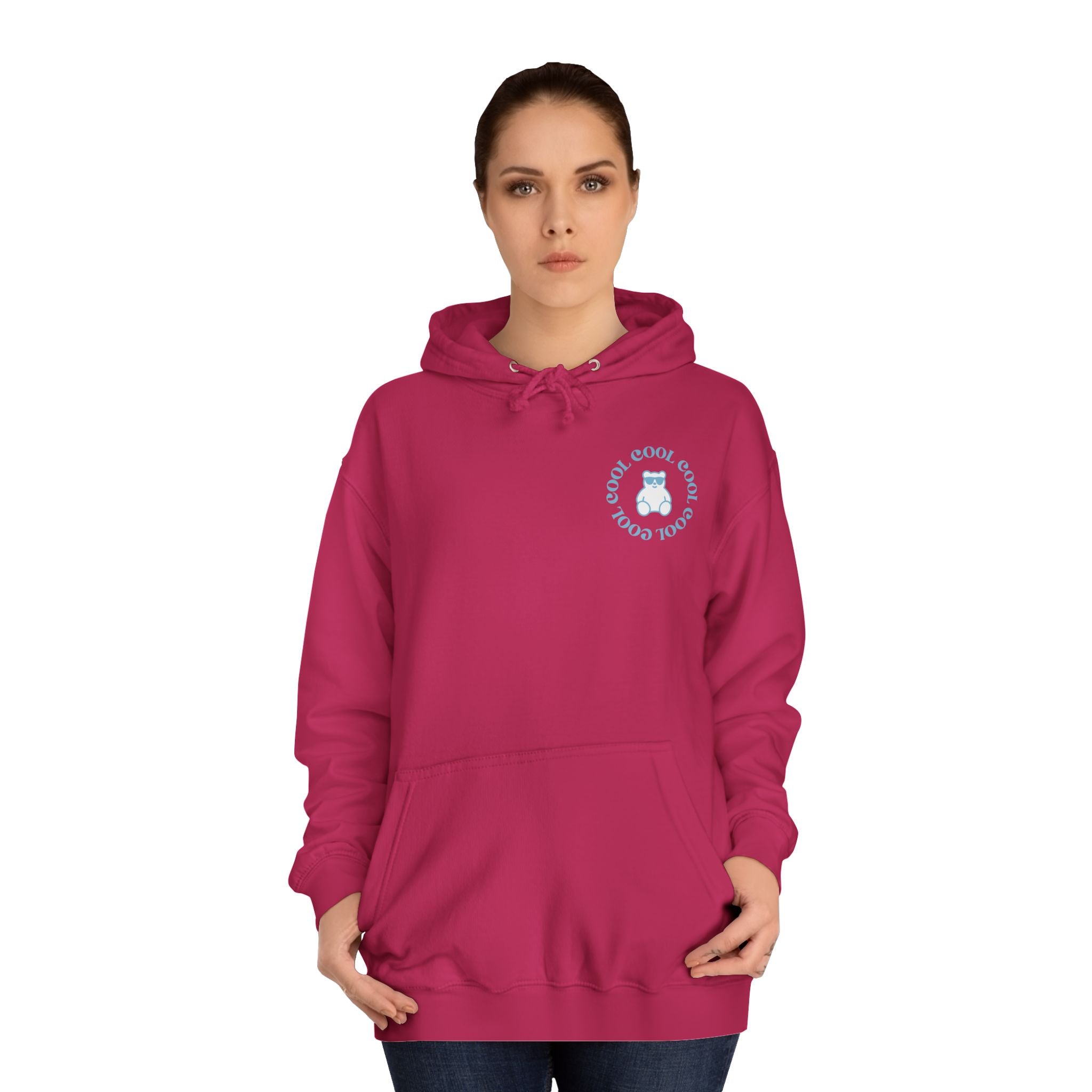 Love Yourself Hoodie — Positive Message College Hoodie | Light Blue Retro Script