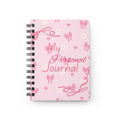Spiral Journal — "My Personal Journal" Pink Bow & Daisy Notebook for Kids & Teens