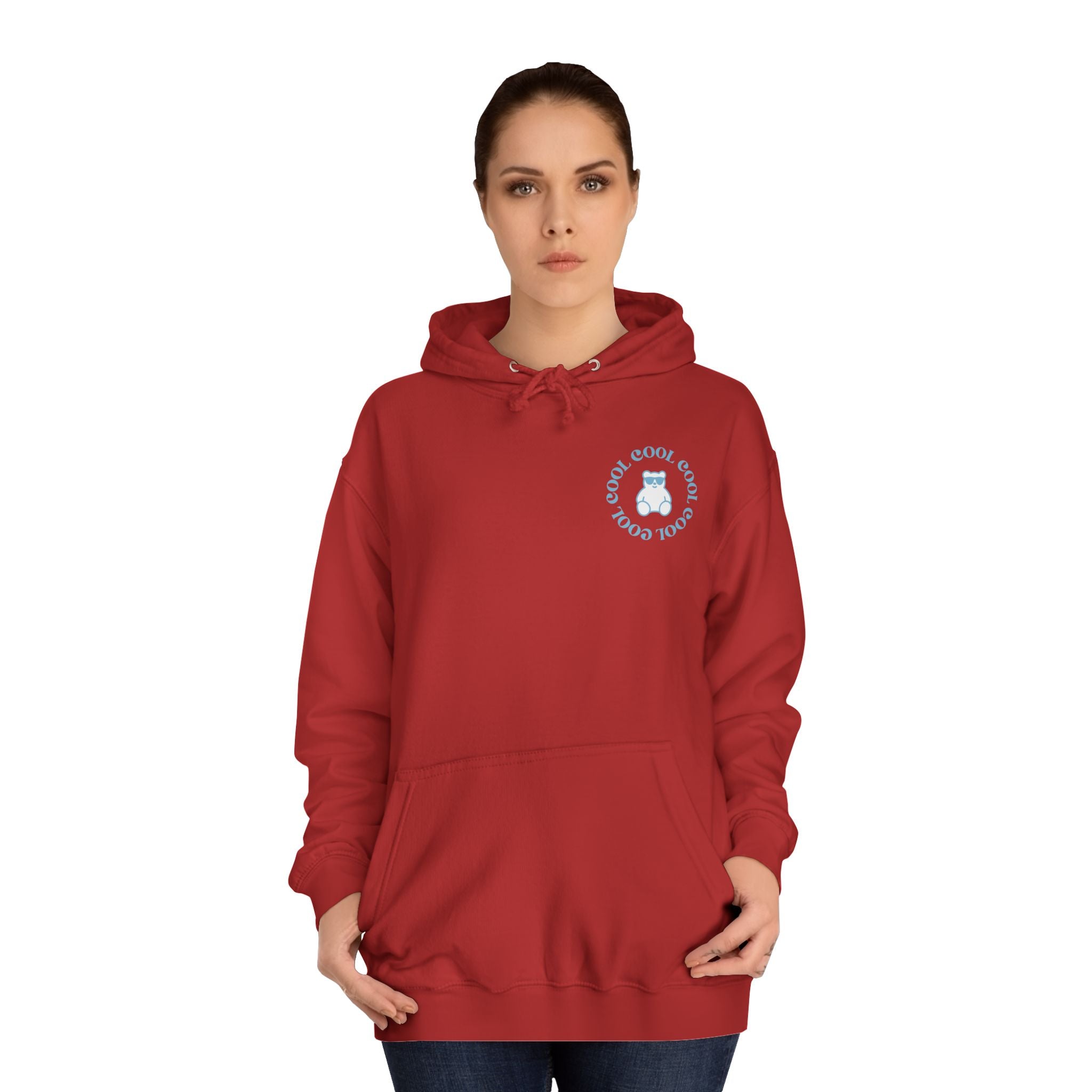 Love Yourself Hoodie — Positive Message College Hoodie | Light Blue Retro Script