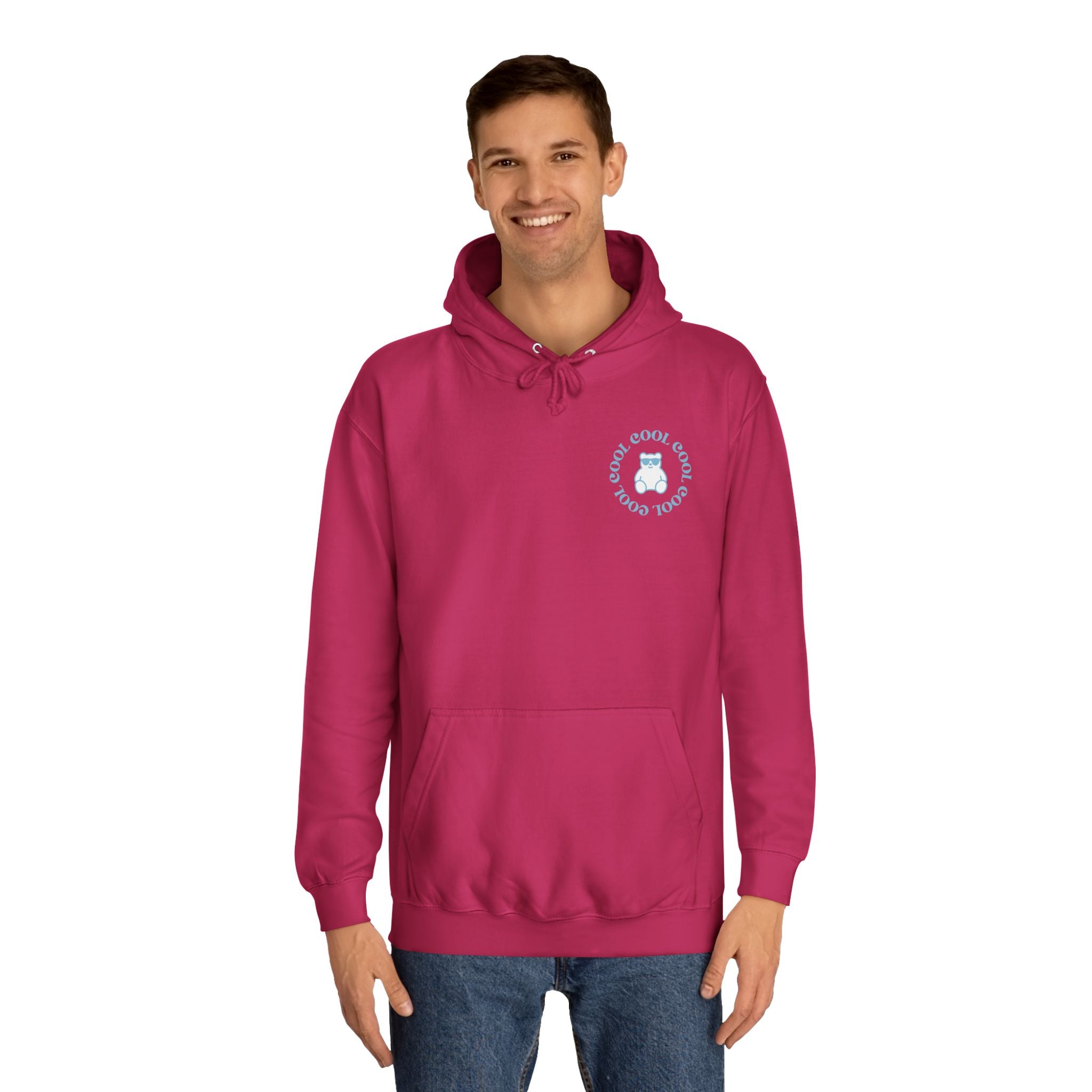 Love Yourself Hoodie — Positive Message College Hoodie | Light Blue Retro Script
