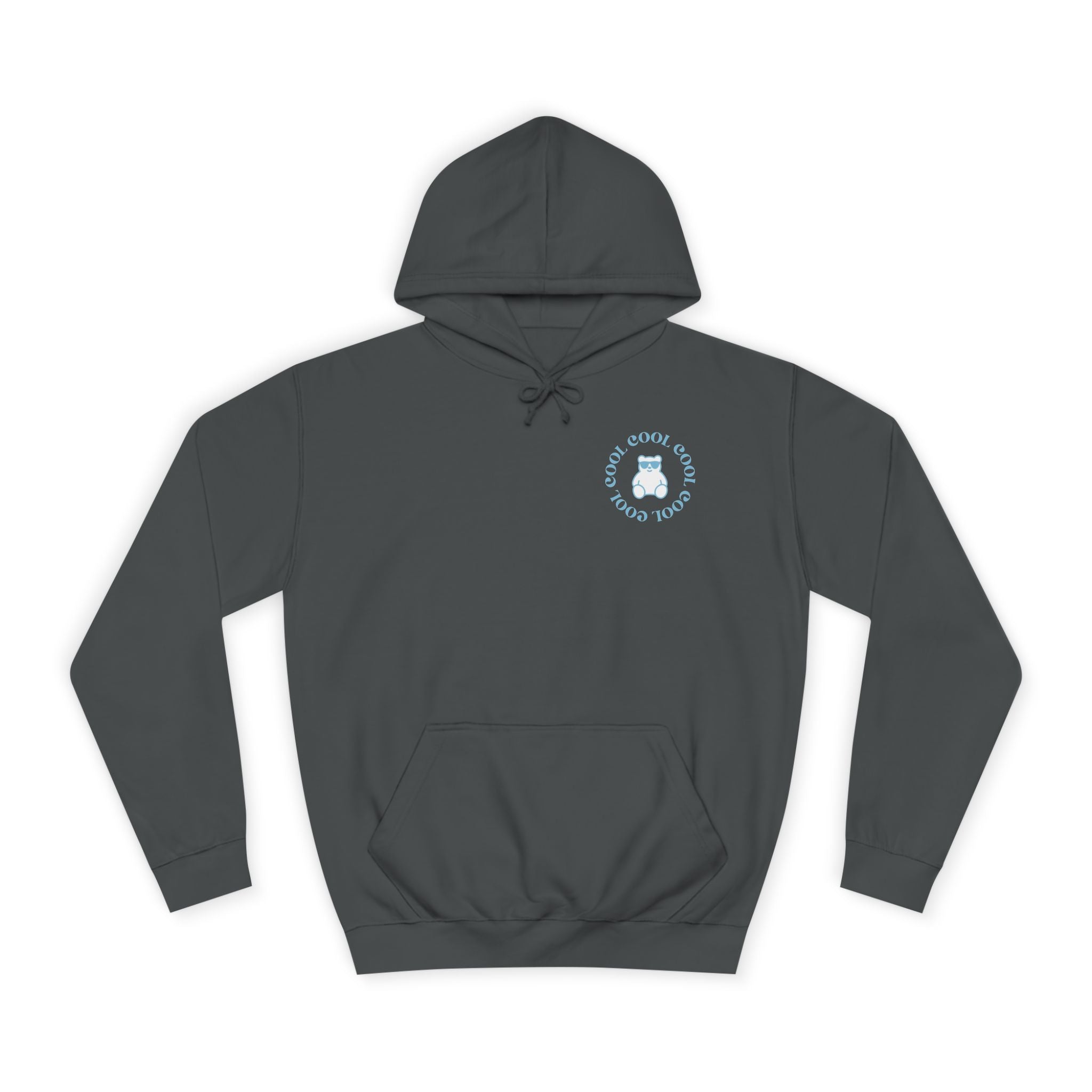 Love Yourself Hoodie — Positive Message College Hoodie | Light Blue Retro Script