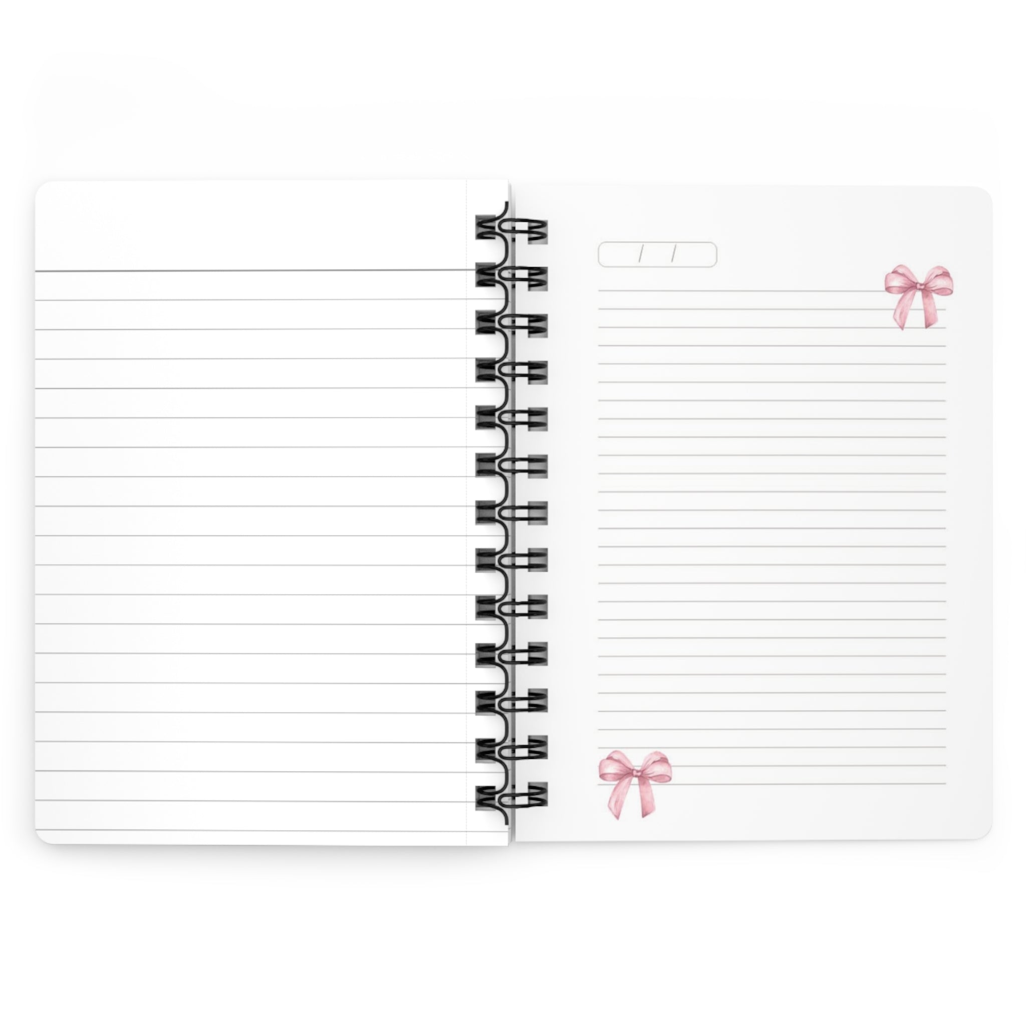 Spiral Journal — "My Personal Journal" Pink Bow & Daisy Notebook for Kids & Teens